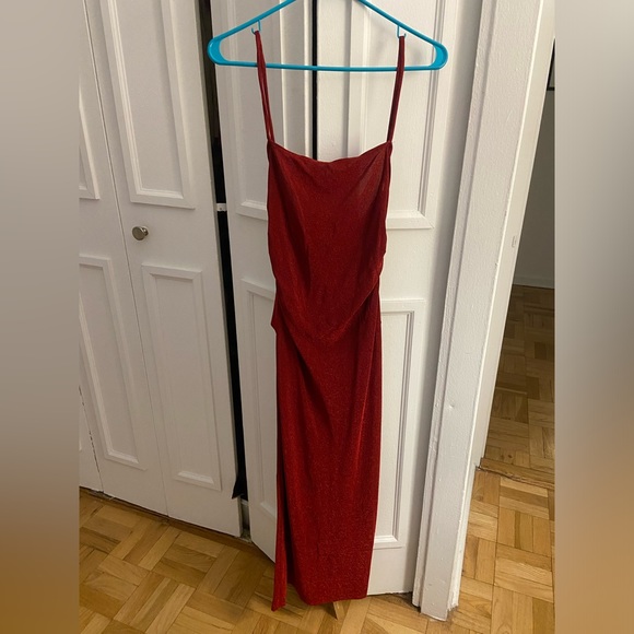 NWT Reformation sparkle red dress - Picture 7 of 8